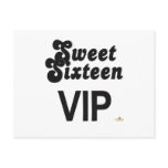 Sweet Sixteen VIP Black And Silver