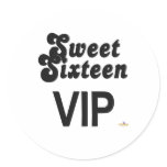 Sweet Sixteen VIP Black And Silver