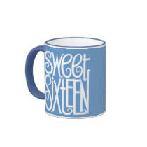 Sweet Sixteen white Mug