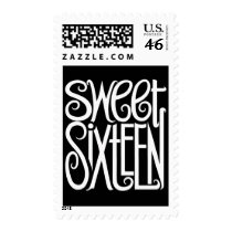 Sweet Sixteen white Stamp