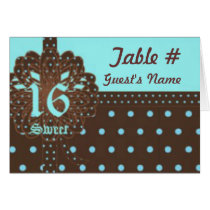 Sweet Sixteen's Gift Place & Thank You Card-Cust cards