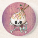 Sweet Skull Cupcake Beverage Coasters