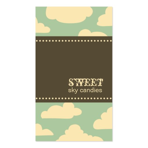 Sweet Sky Business Cards (front side)