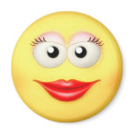Sweet Smiley Girl Magnet