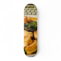 Sweet Sour Shrimp Pea Pods Asparagus Food Dinner skateboards by lifesphere Sweet Sour Shrimp Pea Pods Asparagus Food Dinner skateboards