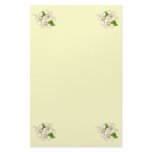 Sweet Spring Flower Blossom Cartoon Clipart Design Stationery
