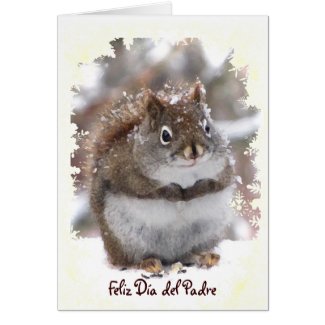 Sweet Squirrel Dia del Padre Greeting Cards