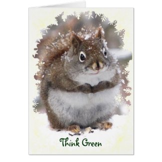 Sweet Squirrel Earth Day card