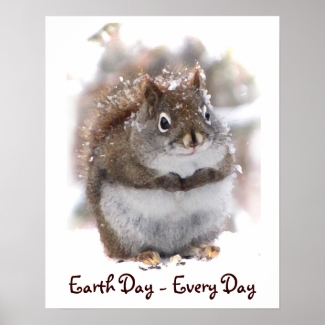 Sweet Squirrel Earth Day Poster