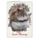 Sweet Squirrel Easter Greeting Card