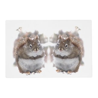 Sweet Squirrels Laminated Placemat