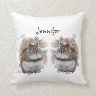 Sweet Squirrels Throw Pillows