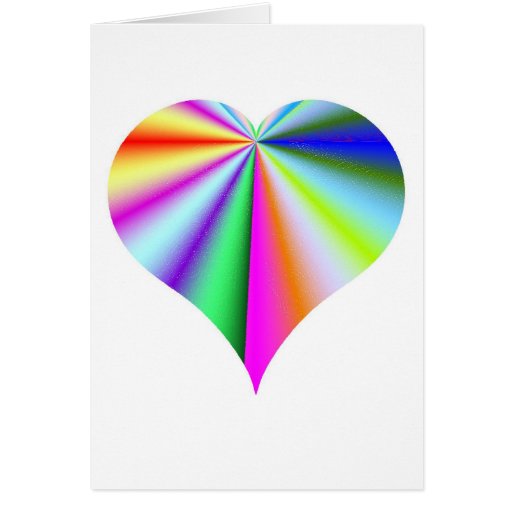 Sweet Sticky Rainbow Heart Card