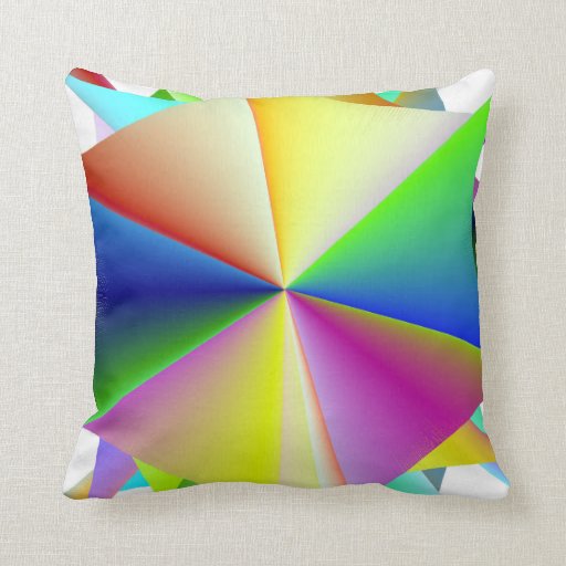 Sweet Sticky Rainbow Throw Pillow