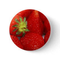 Sweet Strawberries Button