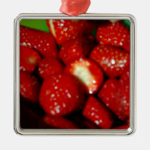 Sweet strawberries in the grocery ornaments