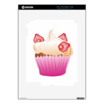 Sweet strawberry cupcake skins for the iPad 2