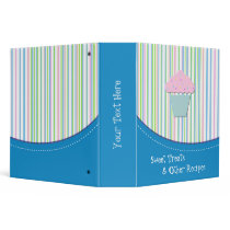 Sweet Striped Recipe Binder