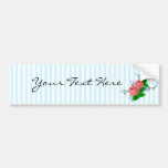 Sweet Stripes and Roses Bumper Stickers