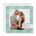 Sweet Stripes Photo Save the Date Announcement invitation