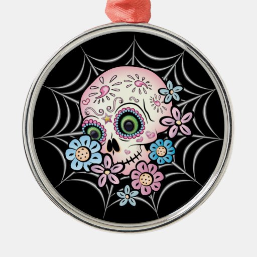 sweet sugar skull christmas tree ornament zazzle sweet sugar skull christmas tree ornament zazzle