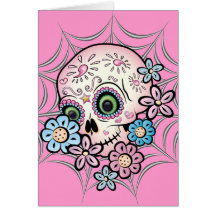 Sweet Sugar Skull Greeting Card