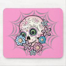 Sweet Sugar Skull Mouse Pad
