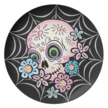 Sweet Sugar Skull Party Plate