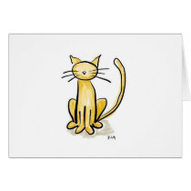 Sweet Tan Cat cards by Quequay Sweet Tan Cat cards