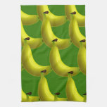 Sweet Tasty Yellow Banana Wallpaper Design Hand Towel