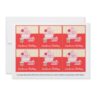 Sweet Tea Birthday Party Favor Tags zazzle_invitation