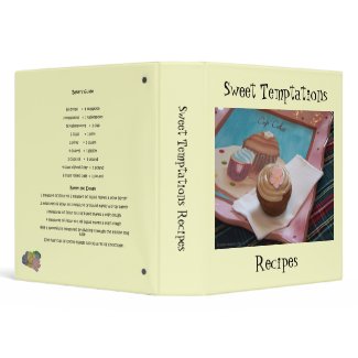 Sweet Temptations Recipes binder