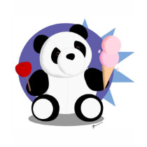 Sweet-tooth Panda t-shirts by challagrl Sweet-tooth Panda t-shirts