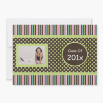 Sweet Treat Graduation Invitation (Green) invitations