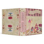 Sweet Treats Beige 3 Ring Binders