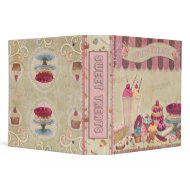 Sweet Treats Beige binder