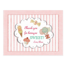 Sweet Treats Thank You Postcard