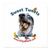 Sweet Tweets Bird Dog Print