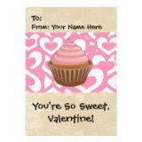 Sweet Valentine Cupcake Invitation