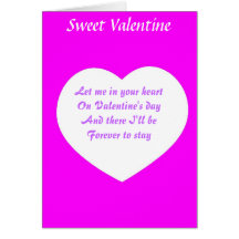 Sweet valentine greeting cards