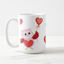 Sweet Valentine Owl mug