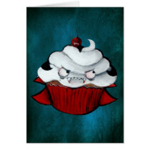 artsprojekt, cute vampire, vampire gift, halloween, halloween cupcake, cute halloween, cupcake, halloween gift, kawaii, vampire, cute, kawaii cupcake, sweet halloween, halloween design, halloween idea, trick or treat, kawaii vampire, kawaii halloween, halloween present, vampire present, cupcake gift, cupcake present, Card with custom graphic design