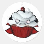 Sweet Vampire Cupcake Round Sticker