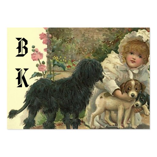 Sweet Victorian Style Gift Tags ~ Pet Befriender Business Card Templates