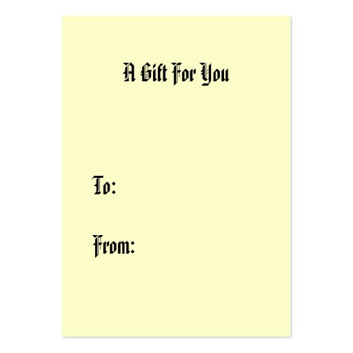 Sweet Victorian Style Gift Tags ~ Pet Befriender Business Card Templates (back side)