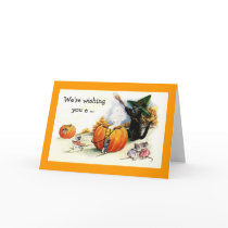 Sweet Vintage Halloween Greeting Card