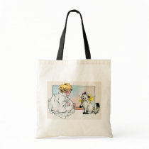 Sweet Vintage Illustration Tote bags