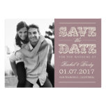 Sweet Vintage Save The Date Card - Plum invitations