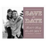 Sweet Vintage Wedding Save The Date - Plum postcards
