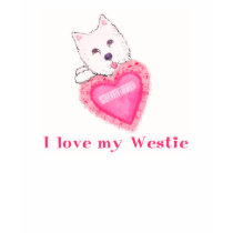 Sweet Westie Dog Love T-Shirt by jamiecreates1 Sweet Westie Dog Love T-Shirt